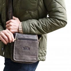 Listonoszka skórzana Always Wild [DH] 251-MH brązowa. Brązowe saszetki męskie Always Wild, z materiału. Za 149.99 zł.