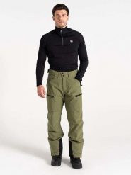 Dare 2b Spodnie narciarskie "Baseplate II" w kolorze khaki rozmiar: XXL. Brązowe spodnie materiałowe męskie Dare 2b, bez wzorów. Za 315.50 zł.