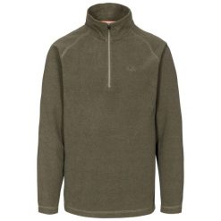 Bluza Polarowa Męska Keynote Anti Pilling 1/4. Zielone bluzy z kapturem męskie Trespass, na zimę, l, z dzianiny. Za 85.99 zł.