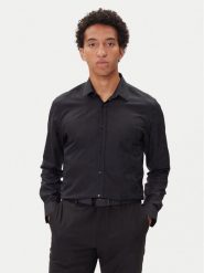 HUGO Koszula Elisha02 50544981 Czarny Slim Fit. Czarne koszule męskie Hugo, m, bez wzorów, z syntetyku, bez kołnierzyka, bez ramiączek. Za 419.99 zł.