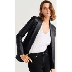 Mango - Żakiet Matata. Czarne marynarki i żakiety damskie Mango, l, bez wzorów, z materiału, eleganckie. Za 199.90 zł.