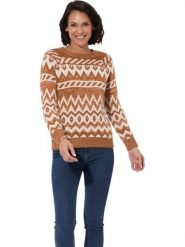 WITT WEIDEN Sweter w kolorze jasnobrązowym rozmiar: 46. Brązowe swetry klasyczne damskie WITT WEIDEN, bez kołnierzyka. Za 86.99 zł.