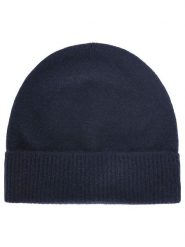 Zwillingsherz Kaszmirowa czapka beanie w kolorze granatowym rozmiar: onesize. Niebieskie czapki zimowe damskie Zwillingsherz, z kaszmiru. Za 166.88 zł.