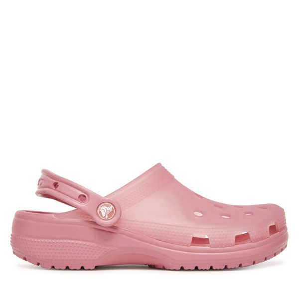 Klapki Crocs. Czerwone klapki damskie Crocs, bez wzorów, bez obcasa. Za 239.99 zł.