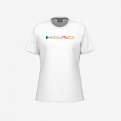 Koszulka damska Head Rainbow. Białe bluzki damskie HEAD, bez wzorów, sportowe, bez kołnierzyka, bez ramiączek. W wyprzedaży za 153.00 zł.