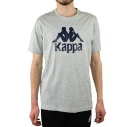 T-shirt Męski Caspar. Szare t-shirty męskie Kappa, m, bez wzorów, bez kołnierzyka. Za 59.99 zł.