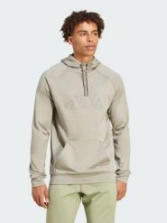 Adidas Bluza "Game and Go" w kolorze beżowym rozmiar: S. Brązowe bluzy z kapturem męskie Adidas, s. Za 103.37 zł.