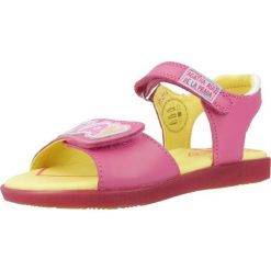 Sandały AGATHA RUIZ DE LA PRADA 242960A Rose. Czerwone sandały damskie Agatha Ruiz de la Prada, bez wzorów, ze skóry, bez obcasa. Za 250.96 zł.