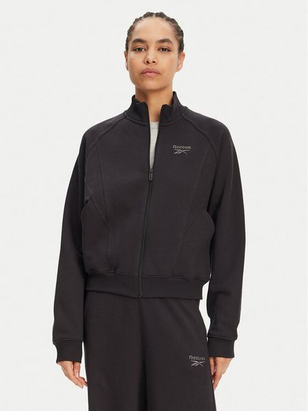 Reebok Bluza 100214104 139-18-00 Czarny Regular Fit. Czarne bluzy bez kaptura damskie Reebok, xs, z bawełny. Za 139.99 zł.