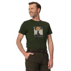 T-shirt myśliwski męski Tagart FNT Deerant Green z nadrukiem. Zielone t-shirty męskie tagart, m, bez wzorów, bez kołnierzyka. Za 99.00 zł.