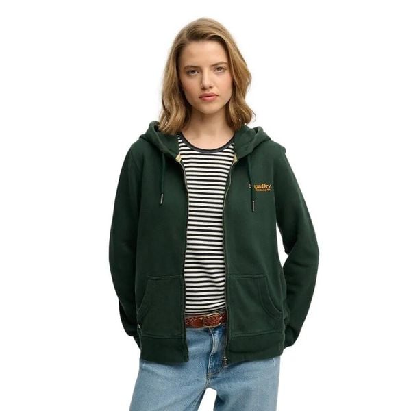 Damska bluza z kapturem zapinana na zamek Superdry Logo Essential. Zielone bluzy z kapturem damskie Superdry., l, z materiału. Za 385.05 zł.