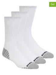 Skechers Skarpety (6 par) w kolorze biało-szarym rozmiar: 43-46. Białe skarpetki męskie Skechers, bez wzorów, ze splotem. Za 43.99 zł.