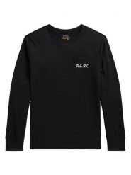 Polo Ralph Lauren Bluzka 323B29159001 Czarny Regular Fit. Czarne t-shirty chłopięce Polo Ralph Lauren, bez wzorów, z bawełny, bez ramiączek. Za 329.99 zł.