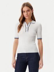 Guess Bluzka W5GR37 Z3L10 Biały Regular Fit. Białe bluzki damskie Guess, l, z aplikacjami, z wiskozy, bez ramiączek. Za 219.99 zł.