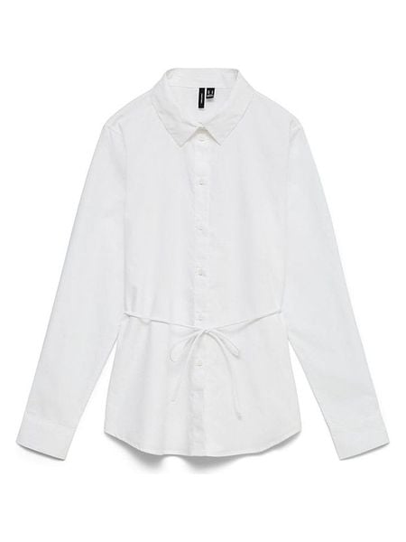 Vero Moda Koszula w kolorze białym rozmiar: M. Białe koszule damskie Vero Moda, m, bez wzorów, z bawełny, bez kołnierzyka, bez ramiączek. Za 129.95 zł.
