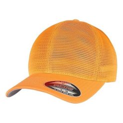 Czapka Z Daszkiem 360 Omnimesh. Brązowe czapki z daszkiem damskie FLEXFIT, bez wzorów. Za 74.99 zł.