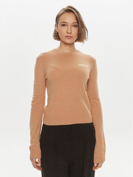 2NDDAY Sweter Lance 2000340408 Beżowy Regular Fit. Brązowe swetry klasyczne damskie 2NDDAY, l, z wiskozy, bez kołnierzyka. Za 259.99 zł.