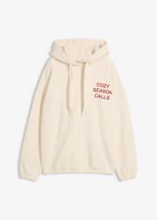 Bluza oversize z czystej bawełny. Brązowe bluzy z kapturem damskie bonprix, z bawełny. Za 107.99 zł.