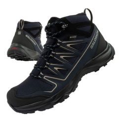 Buty Salomon Onis z membraną czarne 471013. Czarne buty trekkingowe męskie na zimę, z gore-texu, bez zapięcia, trekkingowe, gore-tex. Za 640.22 zł.