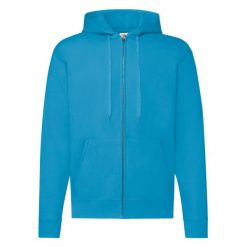 Klasyczna Kurtka Z Kapturem Dla Dorosłych Unisex. Niebieskie kurtki damskie Fruit of the Loom, s, bez wzorów, klasyczne, z kapturem. Za 136.99 zł.