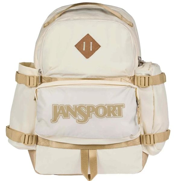 Plecak sportowo-turystyczny dla dorosłych Seattle Pack Backpack. Brązowe plecaki damskie JanSport, bez wzorów, z materiału. Za 349.99 zł.