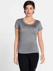 Odlo Koszulka sportowa "Merino130" w kolorze szarym rozmiar: M. Szare bluzki sportowe damskie Odlo, m, bez wzorów, z lyocellu, bez ramiączek. Za 136.45 zł.