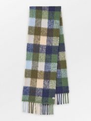 Becksöndergaard Szal w kolorze niebiesko-zielono-oliwkowym - 200 x 35 cm rozmiar: onesize. Niebieskie szaliki i kominy damskie Becksöndergaard, bez wzorów, z materiału. Za 295.99 zł.