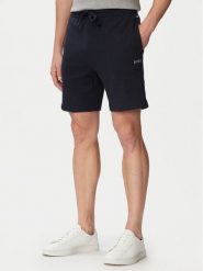 BOSS Szorty sportowe Waffle 50535884 Granatowy Regular Fit. Niebieskie szorty męskie Boss, bez wzorów, z bawełny, sportowe. Za 229.99 zł.