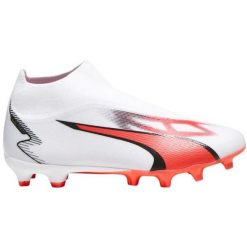 Buty piłkarskie Puma Ultra Match+ Ll FG/AG M 107511 01 białe białe. Białe buty fitness męskie do piłki nożnej. Za 404.60 zł.