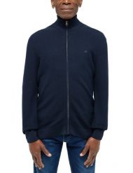 Mustang Style Escondido Dark Sapphire 1016302 4136 MĘSKI SWETER. Niebieskie swetry męskie Mustang, m, bez wzorów, bez kołnierzyka. Za 149.99 zł.