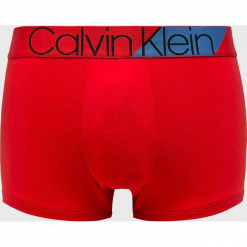 Calvin Klein Underwear - Bokserki. Niebieskie bokserki męskie Calvin Klein Underwear, bez wzorów, z bawełny. W wyprzedaży za 79.90 zł.