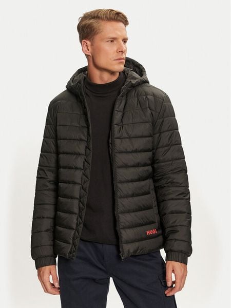 Hugo Kurtka puchowa Brent2441 50518785 Czarny Regular Fit. Czarne kurtki męskie Hugo, m, bez wzorów, z puchu, bez kaptura. Za 799.99 zł.