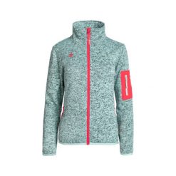 Kurtka polarowa damska termiczna SAMAUN W V3 z wysokim kołnierzem i kieszeniami. Niebieskie kurtki damskie IZAS, m, bez wzorów, z dzianiny, bez kaptura. Za 269.52 zł.