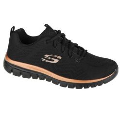 Buty Skechers Get Connected, Kobiety. Czarne buty sportowe na co dzień damskie Skechers, bez wzorów, z materiału, trekkingowe, Skechers Sport. W wyprzedaży za 271.35 zł.