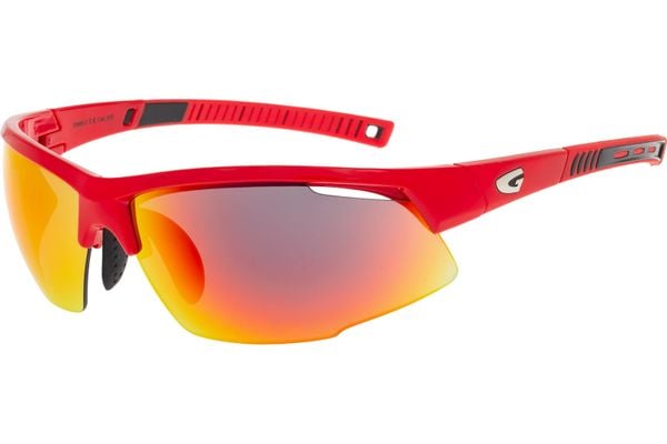 Okulary rowerowe GOG FALCON. Czerwone okulary przeciwsłoneczne męskie GOG, z materiału. Za 199.00 zł.