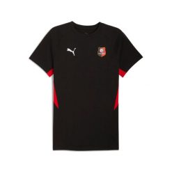 Koszulka Stade Rennais Evostripe. Czarne t-shirty sportowe męskie Puma, bez ramiączek, do piłki nożnej. Za 249.50 zł.