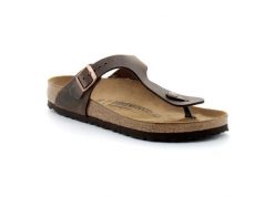 Sandały Birkenstock Gizeh Skóra Olejowana Dorosłych. Brązowe sandały damskie Birkenstock, bez wzorów, z materiału, bez obcasa. Za 528.90 zł.