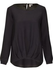 Seidensticker Bluzka w kolorze czarnym rozmiar: 34. Czarne bluzki damskie Seidensticker, bez wzorów, z wiskozy, bez kołnierzyka, bez ramiączek. Za 132.05 zł.