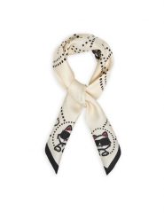 KARL LAGERFELD Apaszka B2W33069 Beżowy jasny. Brązowe apaszki damskie Karl Lagerfeld, bez wzorów, z jedwabiu. Za 429.99 zł.