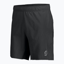 Spodenki do biegania męskie SCOTT Endurance LT. Czarne szorty męskie Scott, bez wzorów, z elastanu, sportowe. Za 129.99 zł.