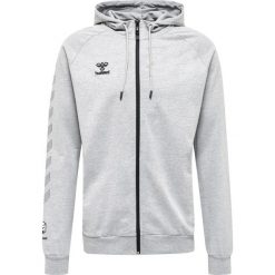 Bawełniana bluza z kapturem zapinana na zamek Hummel Move Grid. Szare bluzy z kapturem męskie HUMMEL, xl, z bawełny. Za 294.85 zł.