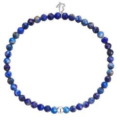 Glanzstücke München Bransoletka z kamieni szlachetnych ze stali nierdzewnej w kolorze srebrnym z lapis lazuli Bransoletki 1 ct Damski. Szare bransoletki damskie Glanzstücke München, srebrne. Za 144.49 zł.