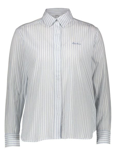 Pepe Jeans Koszula w kolorze błękitno-białym rozmiar: M. Białe koszule damskie Pepe Jeans, m, bez wzorów, z bawełny, bez kołnierzyka, bez ramiączek. Za 127.65 zł.