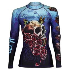 Koszulka Sportowa Rashguard damski MMA EXTREME HOBBY SKULL 2. Niebieskie bielizna termoaktywna damska EXTREME HOBBY, xl, z bawełny, bez kołnierzyka, bez ramiączek. Za 209.00 zł.