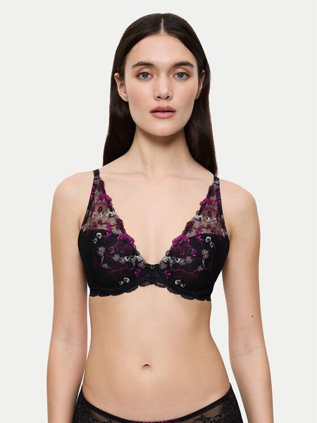 Triumph Biustonosz z fiszbiną Sensual Spotlight 10219831 Czarny. Czarne biustonosze Triumph, bez wzorów, z syntetyku. Za 159.99 zł.