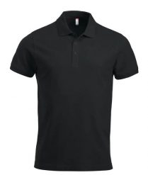 Clique Classic Lincoln S/S koszulka polo z bawełny, nowoczesny krój. Czarne koszulki polo męskie CLIQUE, l, bez wzorów, z bawełny, bez ramiączek. Za 122.04 zł.