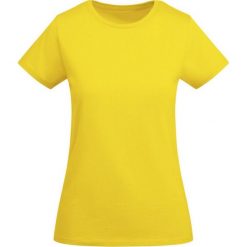 Damska Koszulka Z Krótkim Rękawem Breda. Żółte bluzki damskie ROLY, xl, bez wzorów, sportowe, bez kołnierzyka, bez ramiączek. Za 42.99 zł.