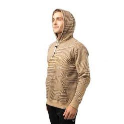 Męska Bluza Polarowa Z Nadrukiem. Brązowe bluzy z kapturem męskie BAUER, m, z materiału. Za 353.99 zł.