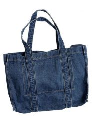 MOSS COPENHAGEN Shopper bag "Dylan" w kolorze granatowym - 52 x 36 x 10 cm rozmiar: onesize. Niebieskie shopper bag damskie MOSS COPENHAGEN, bez wzorów, z bawełny, na ramię, bez dodatków. Za 202.50 zł.