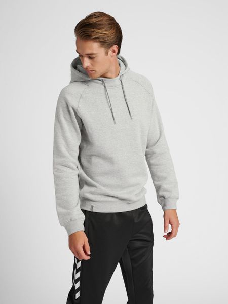 Bluza z kapturem Hummel Red Heavy. Szare bluzy sportowe męskie HUMMEL, bez wzorów, z bawełny, klasyczne, bez kołnierzyka, bez ramiączek. Za 142.62 zł.